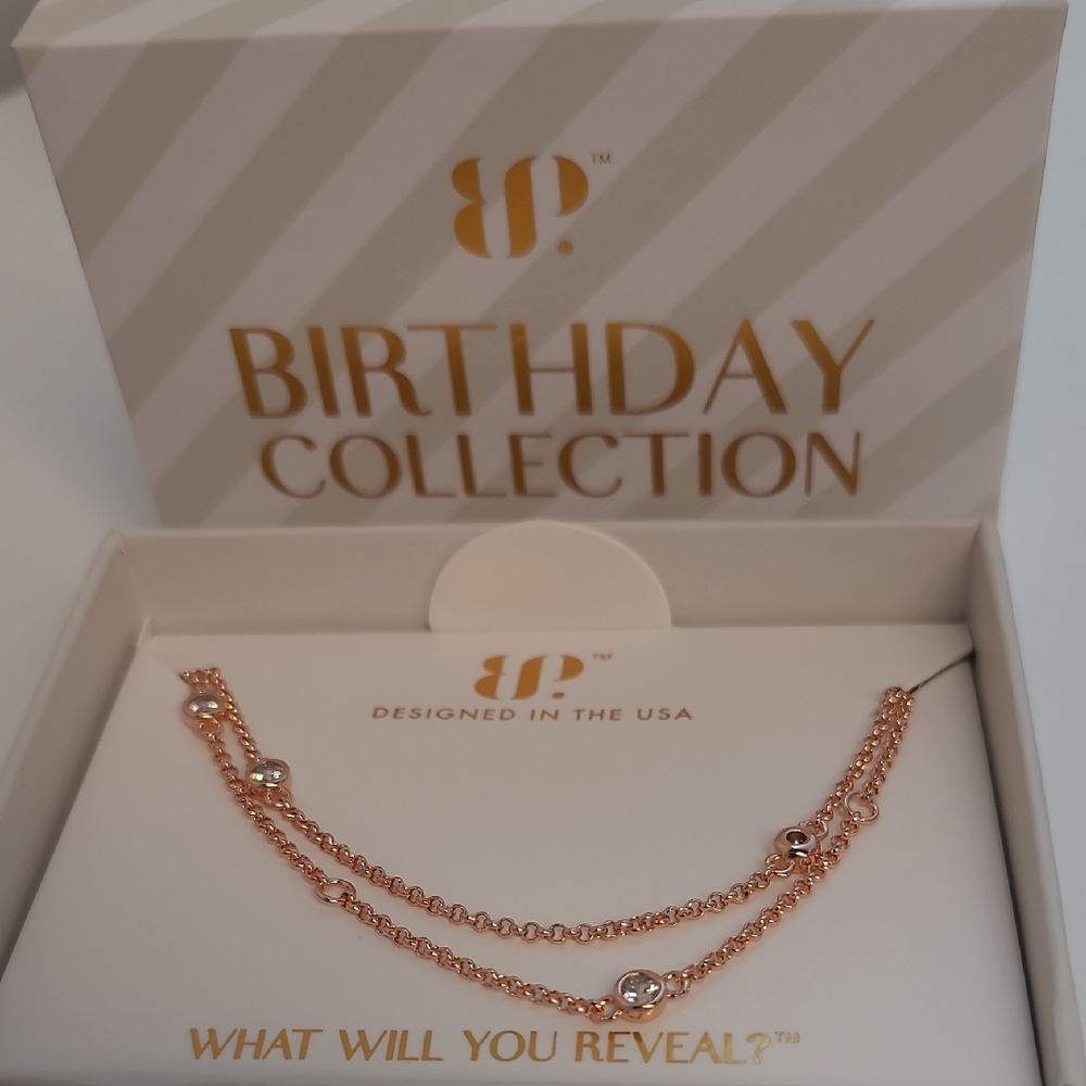 Bomb Party April Necklace-- The Double Layer